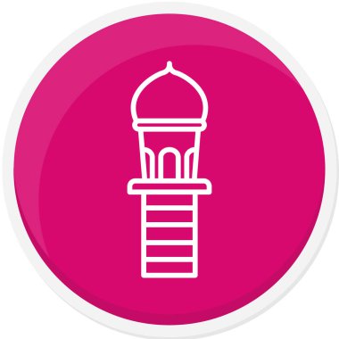 Cami simgesi vektör illüstrasyonu