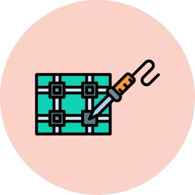 Modern simgenin vektör illüstrasyonu