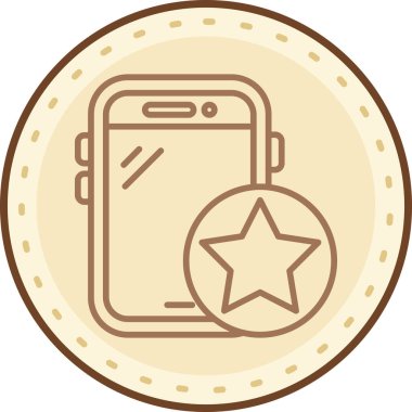 Cep telefonu. Web simgesi basit illüstrasyon