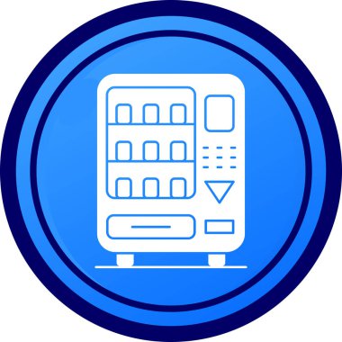 Buzdolabı. Web simgesi basit illüstrasyon