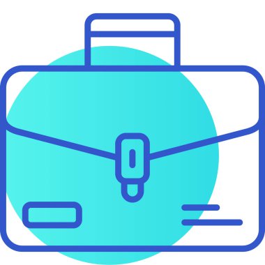 bavul simgesi, vektör illüstrasyonu basit tasarım