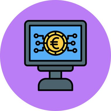 - İnternet. Web simgesi basit illüstrasyon