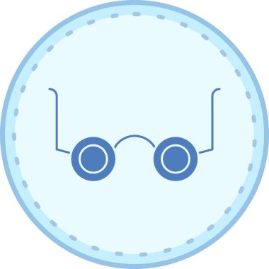 Mobil için web simgesinin gözlük vektör çizimi modern simgesi tasarımı