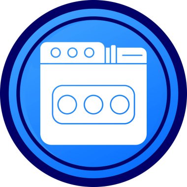 Yıkama. Web simgesi basit illüstrasyon