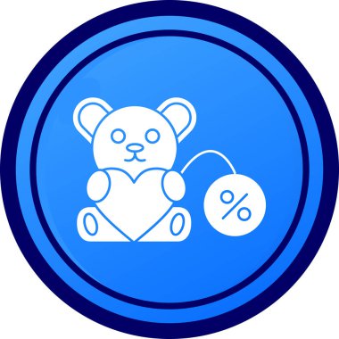 Ayı simgesi vektör illüstrasyonu