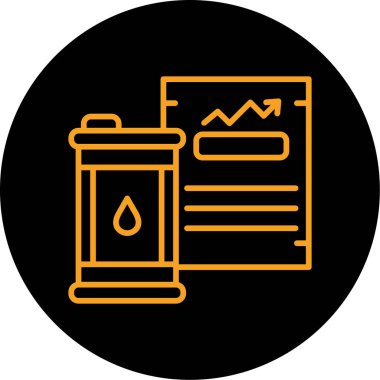 yağ yakıt ikonu vektör illüstrasyonu