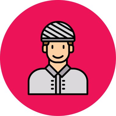 Adamım. Web simgesi basit illüstrasyon