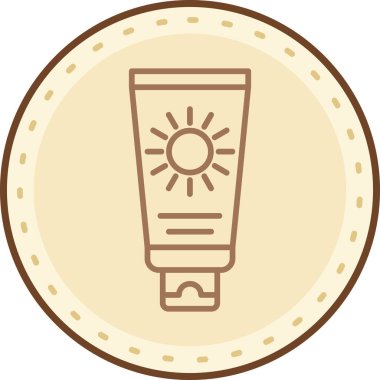 Güneş Simgesi Vektör illüstrasyonu