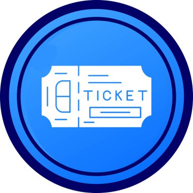 bilet ikonu vektör illüstrasyonu