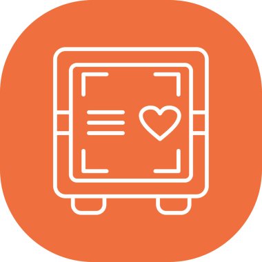 Aşk. Web simgesi basit illüstrasyon