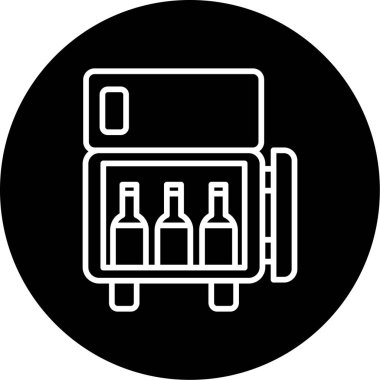 Bir bira ikonunun vektör illüstrasyonu