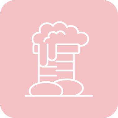 bira kupası vektör çizgisi simgesi