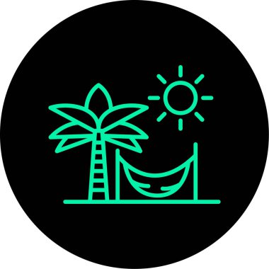 vektör avuç simgesi illüstrasyonu