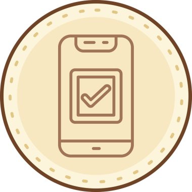 Cep telefonu. Web simgesi basit illüstrasyon