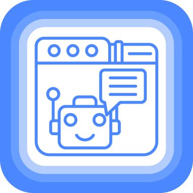 Konuş. Web simgesi basit illüstrasyon