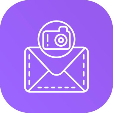 Vektör E- posta simgesi illüstrasyonu