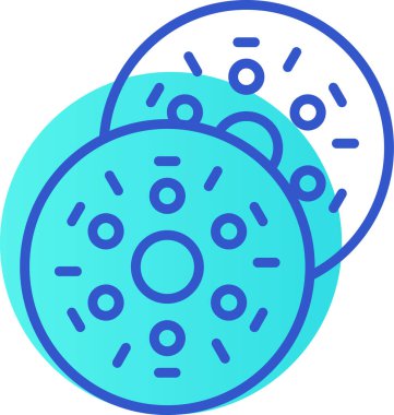 donut. Web simgesi basit illüstrasyon