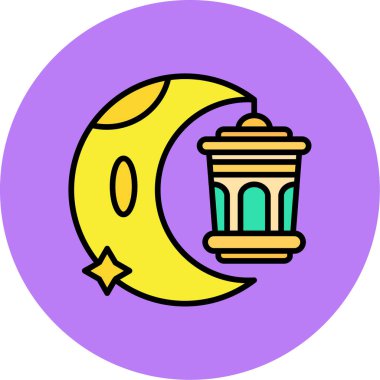 Ay. Web simgesi basit tasarım