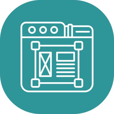 seo modern simgesinin vektör illüstrasyonu