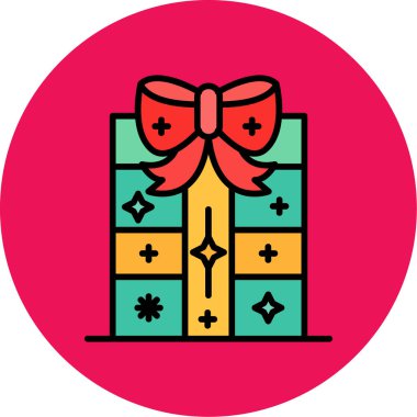 hediye simgesi vektör illüstrasyonu