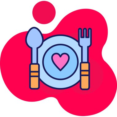 çatal ve bıçak, ağ simgesi, tasarım