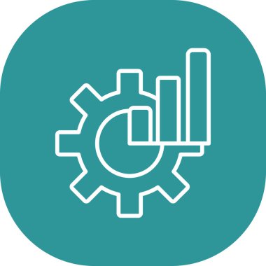 vektör ayarları simgesi, basit vektör illüstrasyonu