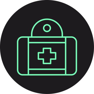 Tıbbi bir simgenin vektör illüstrasyonu