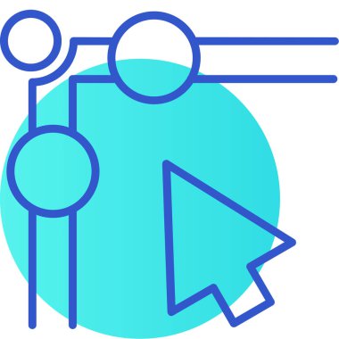 İnsanların minimalist vektör simgesi