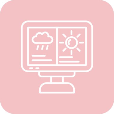 Bulut. Web simgesi basit illüstrasyon