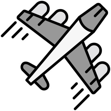 uçak seyahat etmek simge. vektör çizim