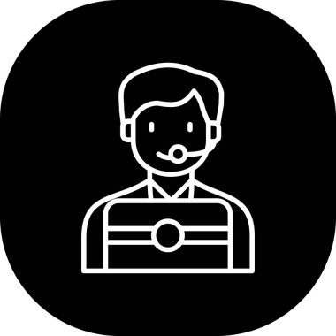 Bir insan simgesinin vektör illüstrasyonu