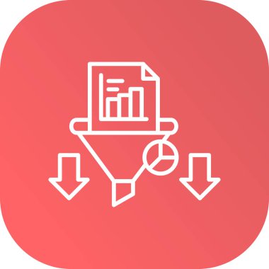 veri analizi renk vektörü simgesi kolayca düzenlenebilir ya da değiştirilebilir