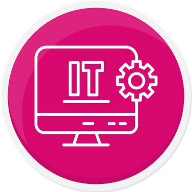 bilgisayar ekranı web simgesi basit illüstrasyon