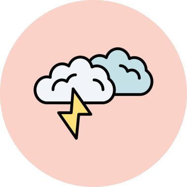 Bulut. Web simgesi basit illüstrasyon