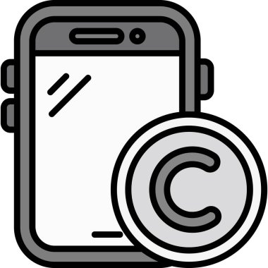 Smartphone Simgesi, vektör illüstrasyonu