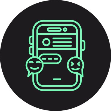 Vektör sohbet simgesi illüstrasyonu