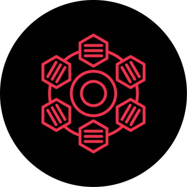 Benzin deposunun bir simgesinin vektör çizimi