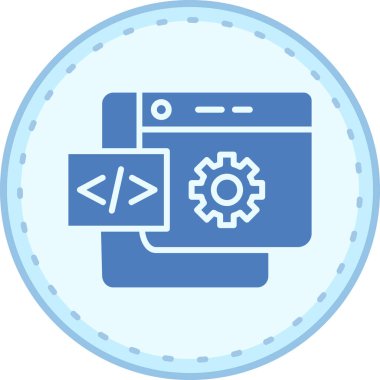 Web simgesi, vektör illüstrasyonu