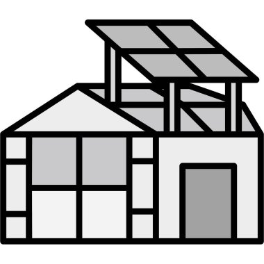 Evin vektör tasarımı