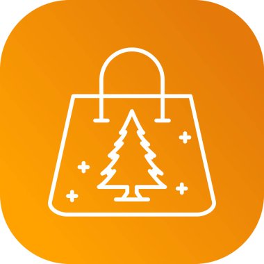 Alışveriş poşeti simgesi soyut arkaplanda izole edildi