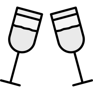 alkol ana hatlarıyla şarap ikonu