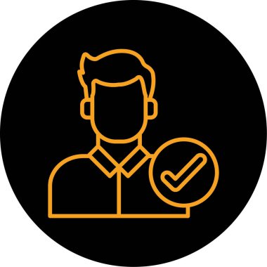 İnsan simgesinin vektör illüstrasyonu