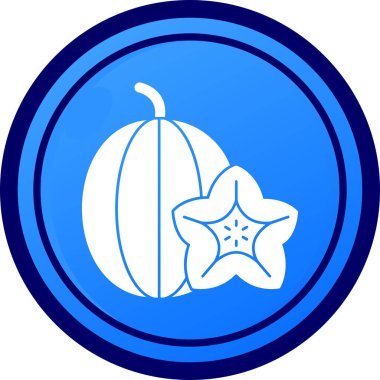 Balkabağım. Web simgesi basit illüstrasyon