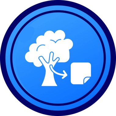 Vektör Ağacı Simgesi illüstrasyonu