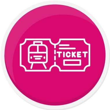 Tren simgesinin vektör illüstrasyonu