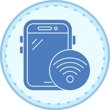 Wifi simgesi, vektör illüstrasyonu