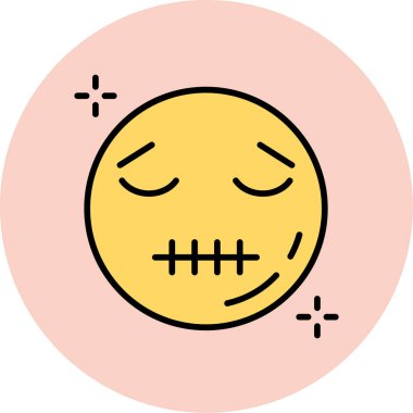 emoji. Web simgesi basit illüstrasyon