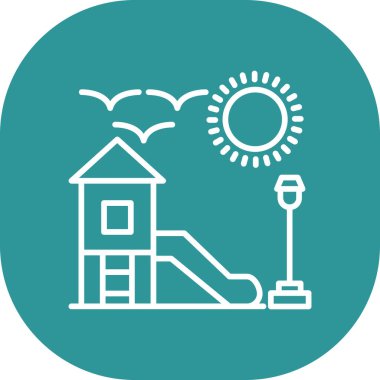 oyun parkı vektör çizimi