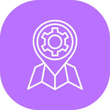 Teçhizat Web simgesi basit illüstrasyon