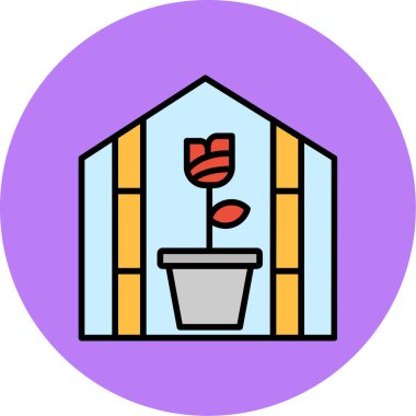 çiçek simgesi vektör illüstrasyonu